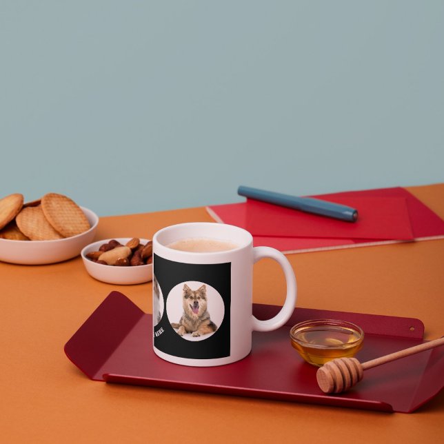 Caneca De Café Foto e Texto Personalizados de Animal de Estimação (Criador carregado)