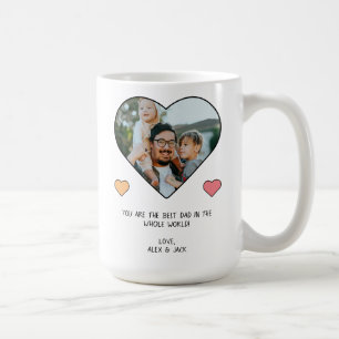 Caneca De Café Foto em forma de coração com mensagens personali
