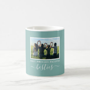 Caneca De Café Foto Engraçada Bestie BFF Melhores Amigos