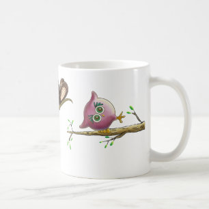 Caneca De Café Foto Engraçada De Coruja