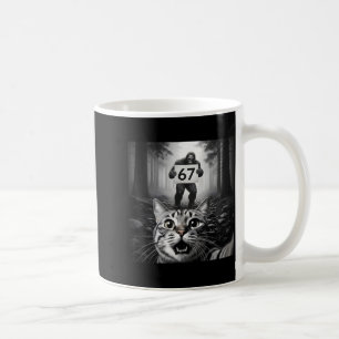 Caneca De Café Foto Engraçada de Gato com Pé Grande 67 Meme