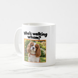 Caneca De Café Foto Engraçada do Cachorro e Nome do Supervisor de