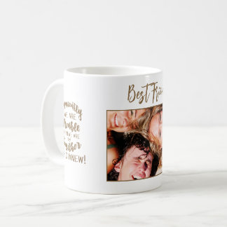 Caneca De Café Foto Engraçada, Melhor Amigos Personalizados Coffe
