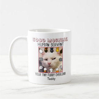 Caneca De Café Foto Engraçado Servidor humano seu pequeno superse
