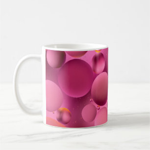 Caneca De Café foto, gotas de oleo brilhante em água com banheira