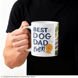 Caneca De Café Foto Legal Melhor Pai de Cachorro de Todos