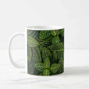 CANECA DE CAFÉ FOTO MACRO DE PLANTAS DE CABEÇA VERDE