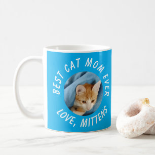 Caneca De Café Foto Melhor Mãe de Gato do Mundo Personalizado Nom