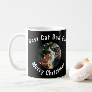 Caneca De Café Foto Melhor Pai de Gato Preto Personalizado