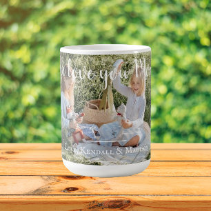 Caneca De Café Foto moderna Amo-te Mãe Coffee Mug