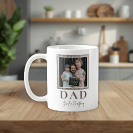 Caneca De Café Foto Moderna Personalizada do Papai
