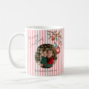 Caneca De Café Foto Moderna, Pink Stripe