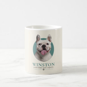 Caneca De Café Foto & Nome de Cachorro Personalizados