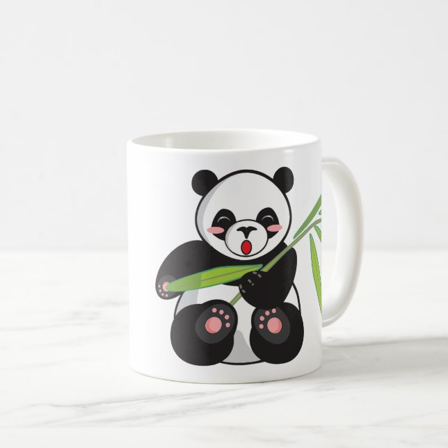 Caneca De Café Foto panda, animais. (Frente Esquerda)