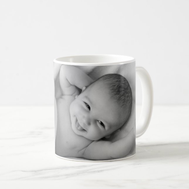 Caneca De Café Foto personalizada (Frente Esquerda)