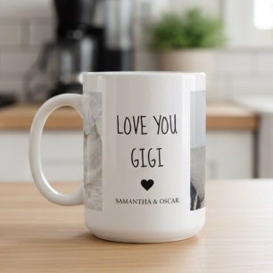 Caneca De Café Foto Personalizada Amo Você Gigi