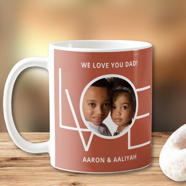 Caneca De Café Foto Personalizada Amor Você Pai (Criador carregado)