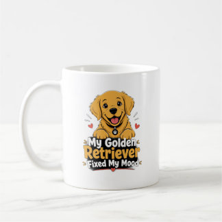 Caneca De Café Foto Personalizada Cachorro Retriever Golden Corri