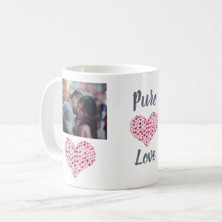 Caneca De Café Foto Personalizada Colagem Coração com Amor