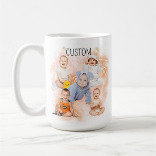 Caneca De Café Foto Personalizada Criança Bebê Gag Gift Para Mo
