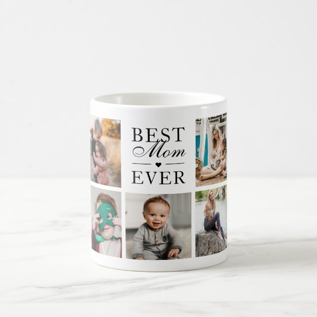 Caneca De Café Foto personalizada da melhor mãe de sempre (Centro)