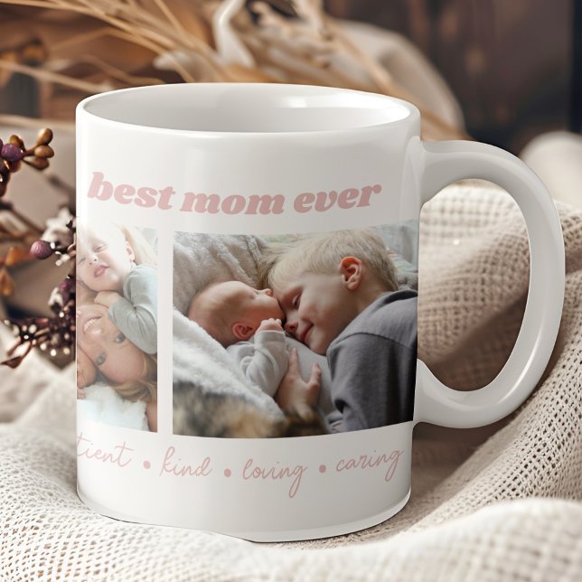 Caneca De Café Foto personalizada da melhor mãe de sempre (Criador carregado)