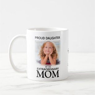 Caneca De Café Foto personalizada da melhor mãe do mundo
