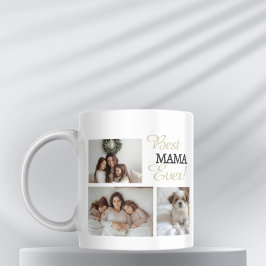 Caneca De Café Foto personalizada da melhor mãe - presentes para 