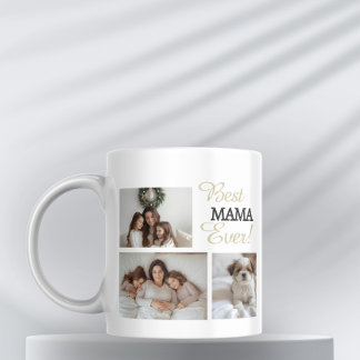 Caneca De Café Foto personalizada da melhor mãe - presentes para