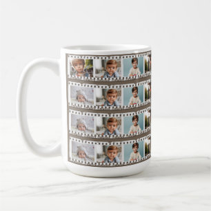 Caneca De Café Foto personalizada de 16 famílias e amigos, Vintag