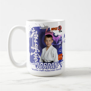 Caneca De Café Foto Personalizada de Aluno de Karate Kyokushin