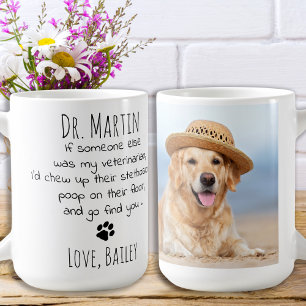Caneca De Café Foto personalizada de animais de estimação, realiz