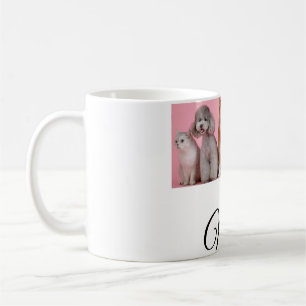 Caneca De Café Foto personalizada de animal colorido simples adic