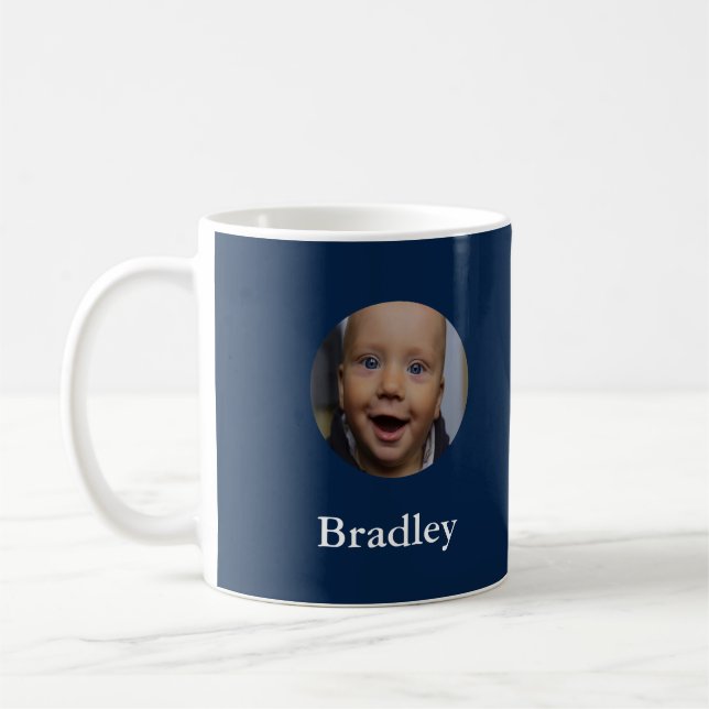 Caneca De Café Foto personalizada de bebê (Esquerda)