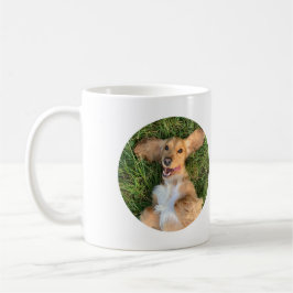 Caneca De Café Foto Personalizada de Cachorro com Texto | Present