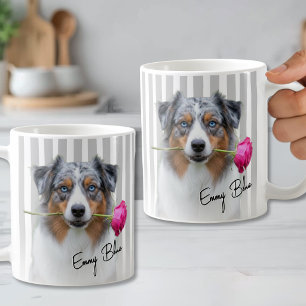 Caneca De Café Foto Personalizada de Cachorro para Amantes de Ani