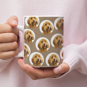 Caneca De Café Foto Personalizada de Cachorro Rosto de Pet Pers