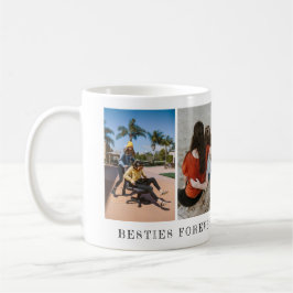 Caneca De Café Foto Personalizada De Duas Besties Simples Para Se