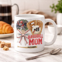 Foto Personalizada de Mãe de Beisebol