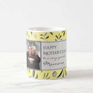 Caneca De Café Foto personalizada de MOMMA AMARELO