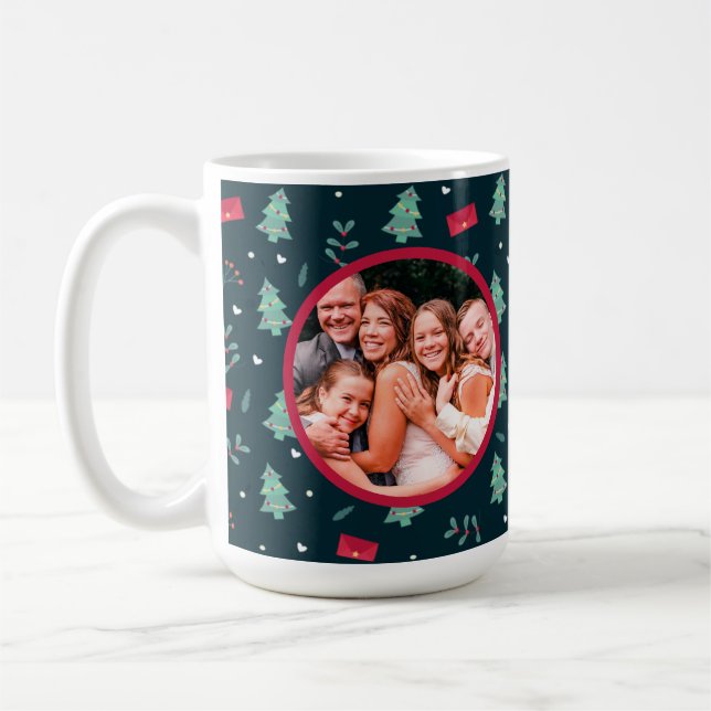 Caneca De Café Foto personalizada de Natal (Esquerda)