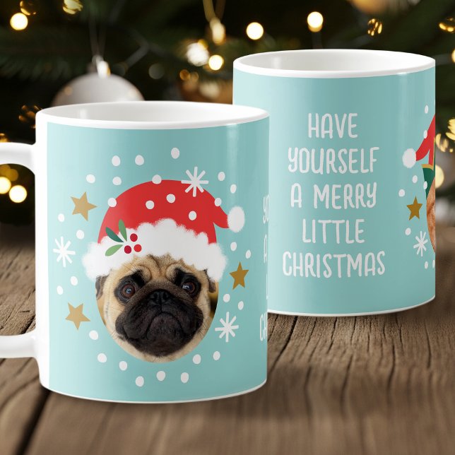Caneca De Café Foto personalizada de Natal Papais noeis Elf engra (Criador carregado)