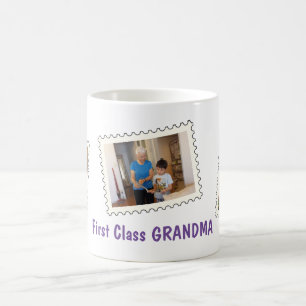 Caneca De Café Foto personalizada de primeira classe GRANDMA Best