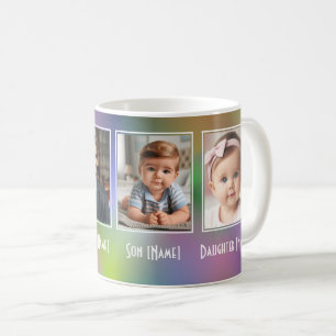 Caneca De Café Foto Personalizada de Quatro Famílias Colagem Arco