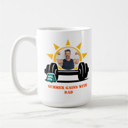 Caneca De Café Foto personalizada Dia dos Pais de verão do Papai