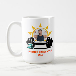Caneca De Café Foto personalizada Dia dos Pais de verão do Papai