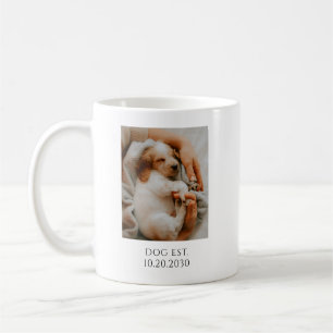 Caneca De Café Foto Personalizada do Cachorro Estabelecido