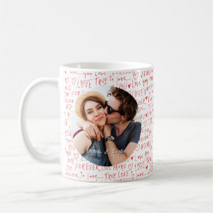 Caneca De Café Foto Personalizada do Dia dos Namorados com Amor E