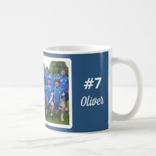 Caneca De Café Foto personalizada do jogador de futebol