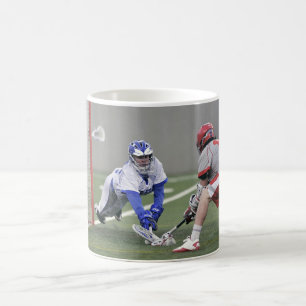 Caneca De Café Foto personalizada do Lacrosse Player